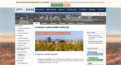 Desktop Screenshot of pds.cityofboise.org