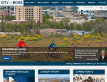 Tablet Screenshot of cityofboise.org